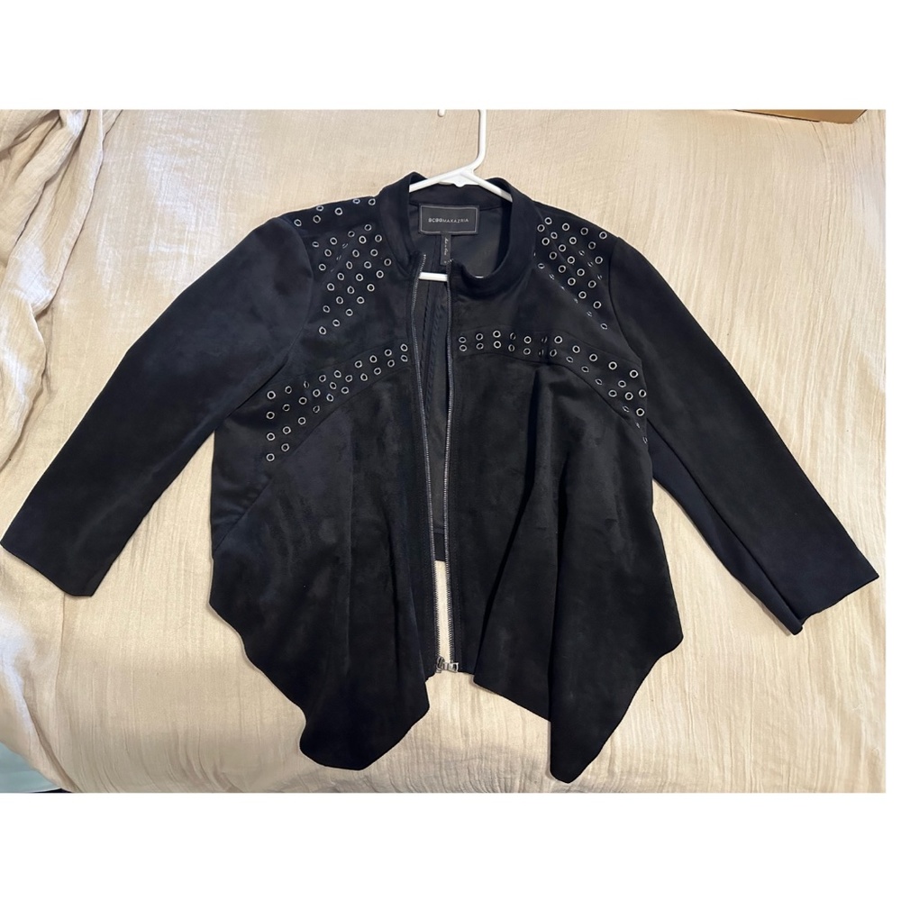 BCBG Maxazria Suede like skirt and jacket
